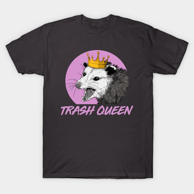 Opossum Queen T-Shirt by taillesscat